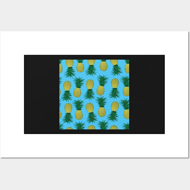 Awesome pineapple pattern Wall Art by B0red